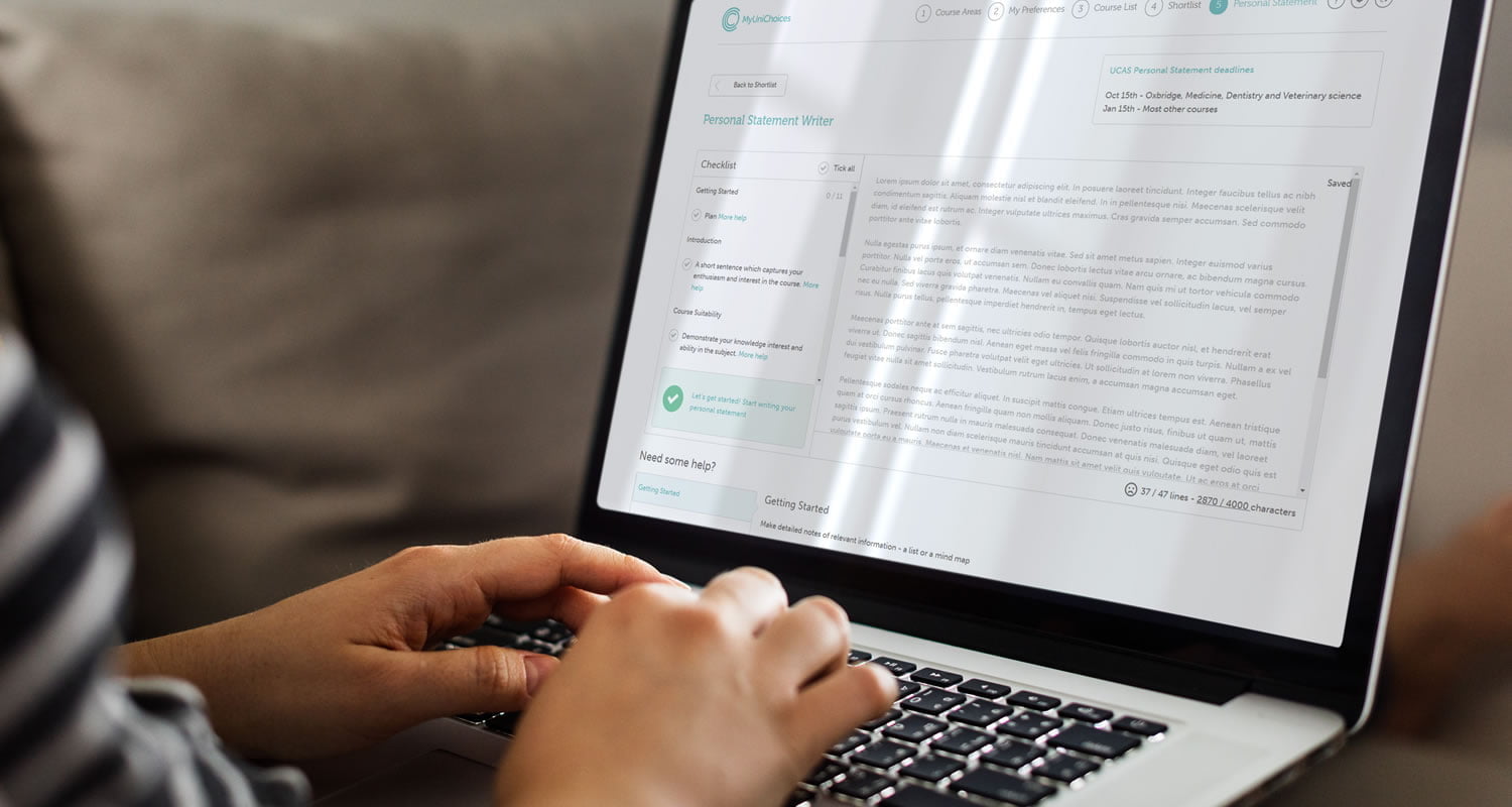 Writing personal statement