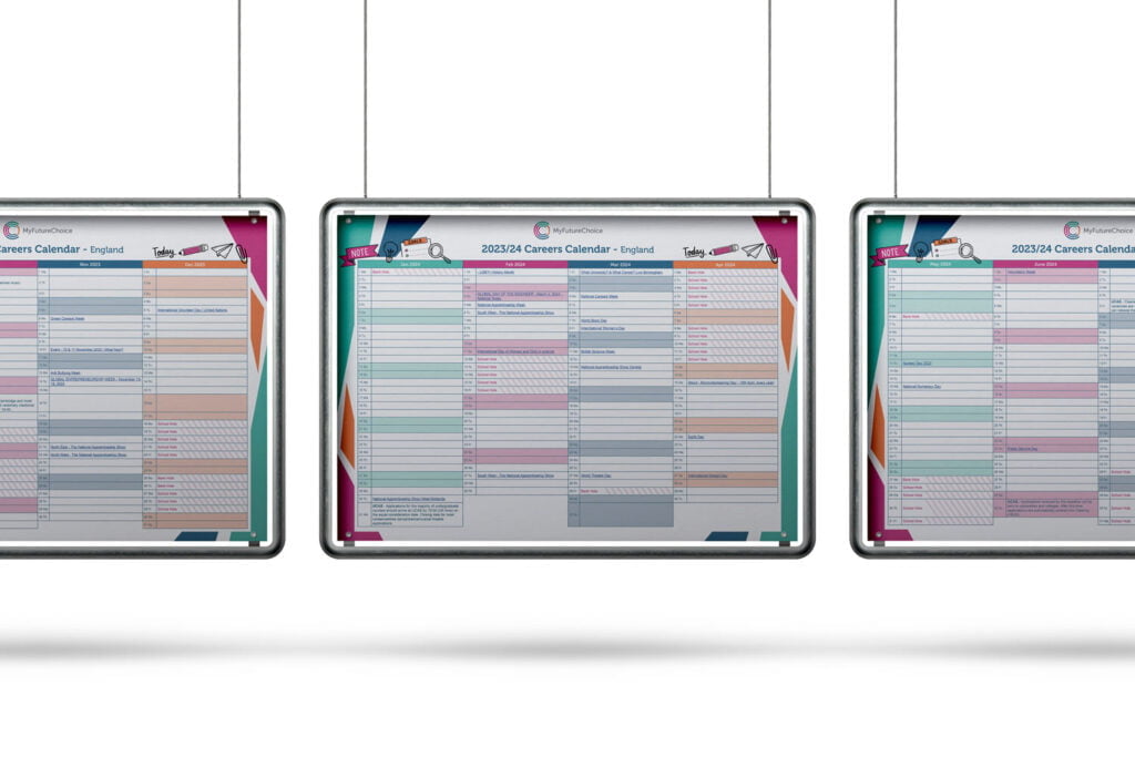 féilire gairmeacha crochta suite i bhfrámaí miotail