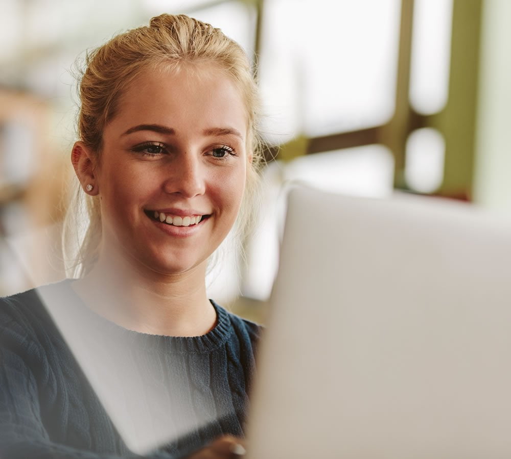 student-closeup2 Girl with laptop